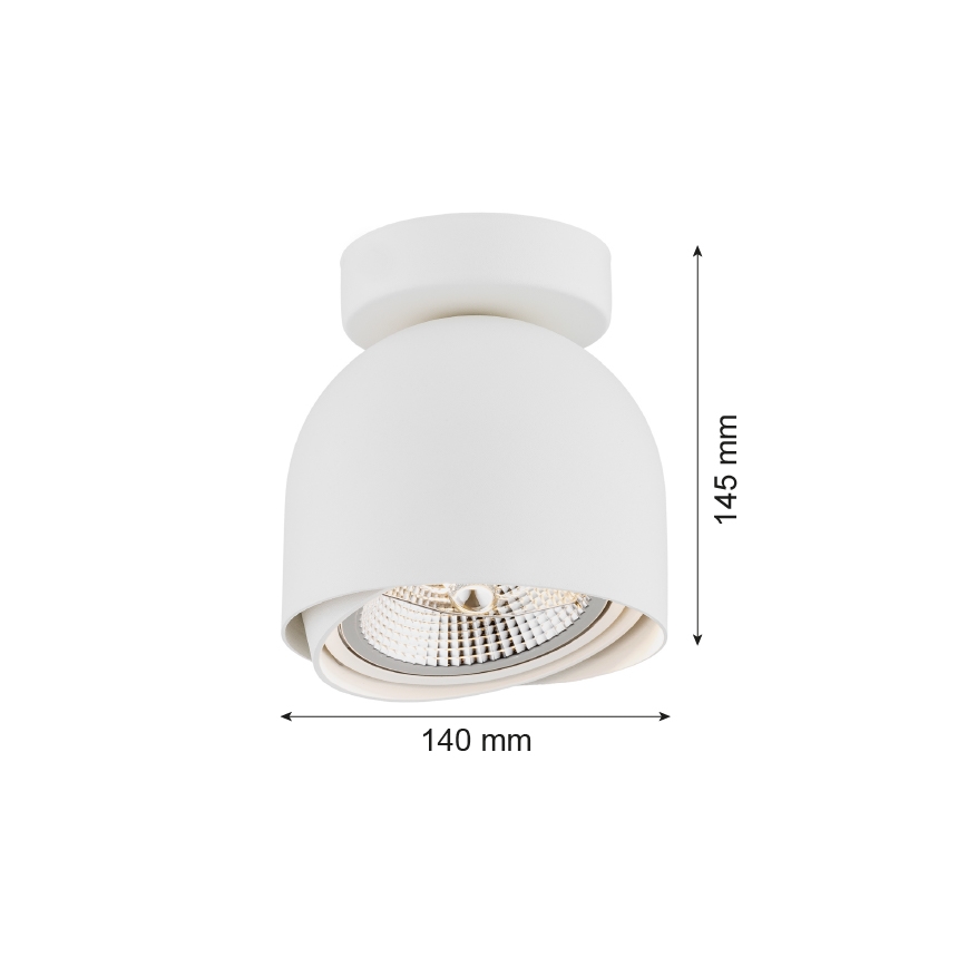 Argon 4710 - Spotlampe GARLAND 1xGU10-AR111/12W/230V hvid