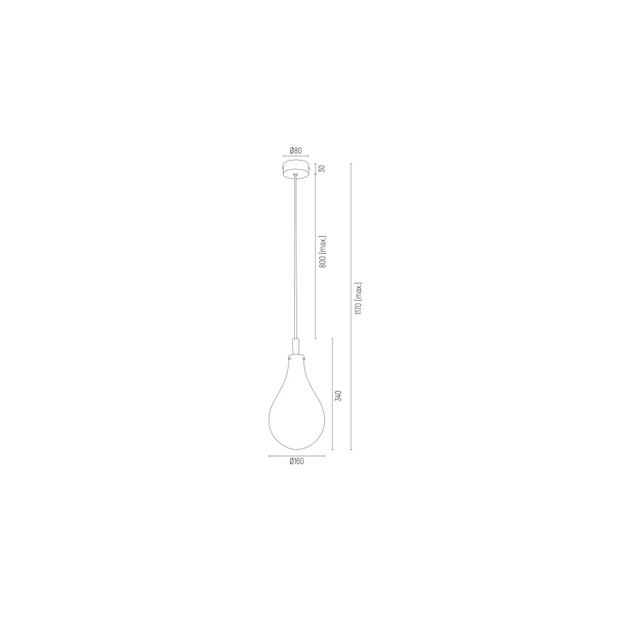 Argon 4716 - Pendel OAKLAND 1xG9/6W/230V