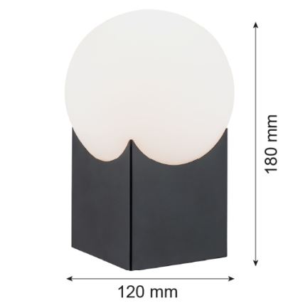 Argon 4721 - Bordlampe AUSTIN 1xE14/7W/230V sort