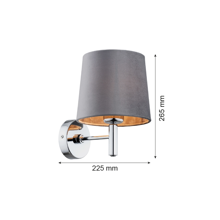 Argon 4725 - Væglampe BOLZANO 1xE27/15W/230V