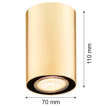 Argon 4759 - Loftlampe TYBER 1xGU10/5W/230V guldfarvet