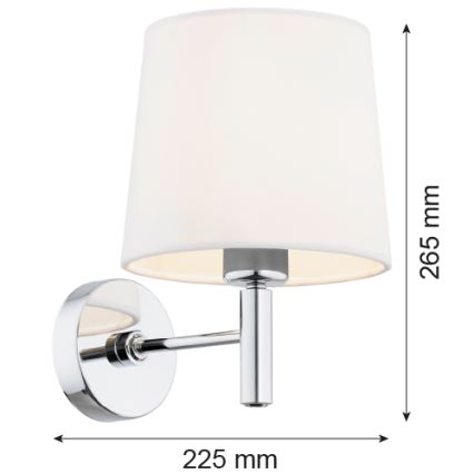 Argon 4760 - Væglampe BOLZANO 1xE27/15W/230V