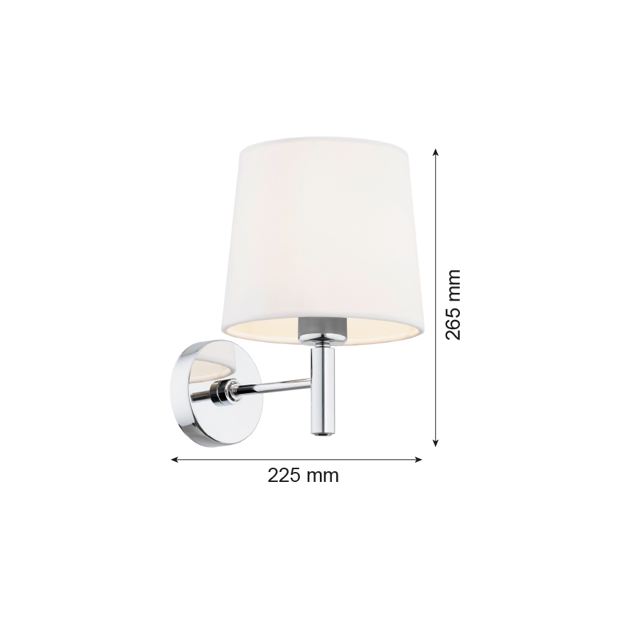 Argon 4760 - Væglampe BOLZANO 1xE27/15W/230V