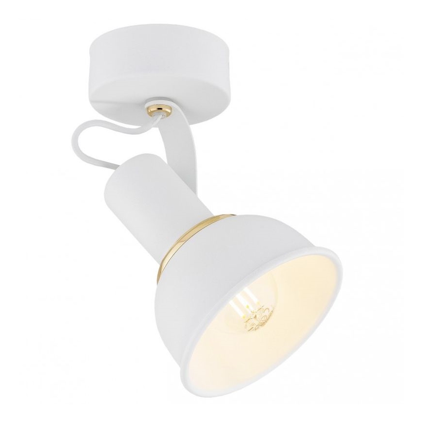 Argon 4899 - Spotlampe TWIST 1xE14/7W/230V hvid/gylden