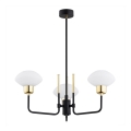 Argon 6166 - Loftlampe på stang RAVELLO 3xE14/15W/230V sort/guld