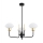 Argon 6166 - Loftlampe på stang RAVELLO 3xE14/15W/230V sort/guld