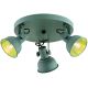 Argon 6265 - Spotlampe LENORA 3xE14/7W/230V grøn