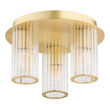 Argon 6304 - Loftlampe HAMPTON 3xE14/7W/230V guldfarvet