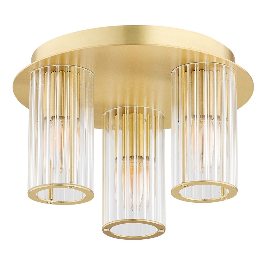 Argon 6304 - Loftlampe HAMPTON 3xE14/7W/230V guldfarvet