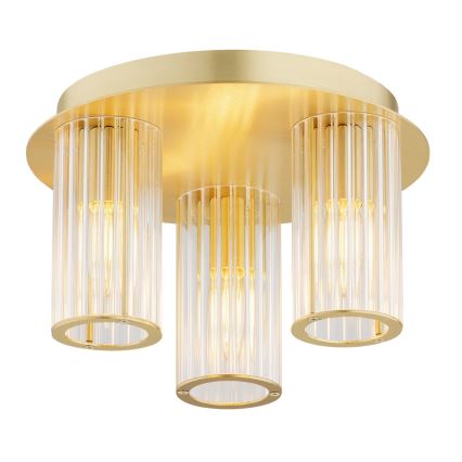 Argon 6304 - Loftlampe HAMPTON 3xE14/7W/230V guldfarvet