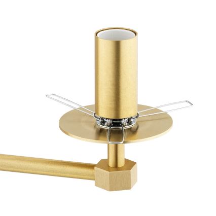 Argon 6307 - Pendellampe PALOMA 3xE14/7W/230V guldfarvet/hvid