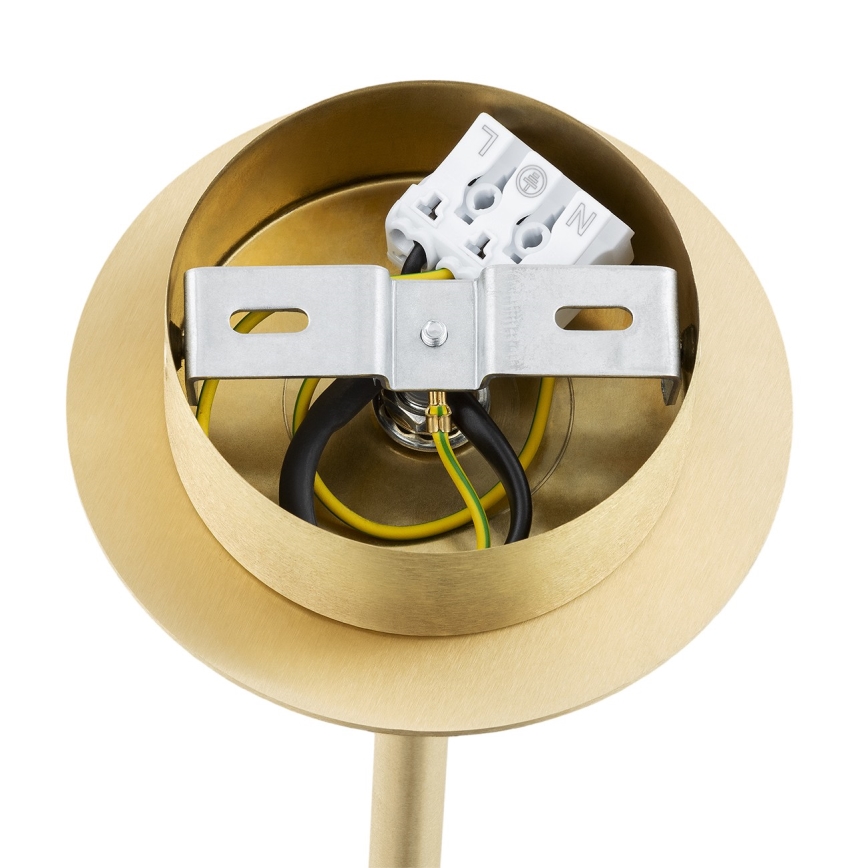 Argon 6307 - Pendellampe PALOMA 3xE14/7W/230V guldfarvet/hvid