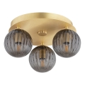 Argon 6308 - Loftlampe PALOMA 3xE14/7W/230V guldfarvet/sort