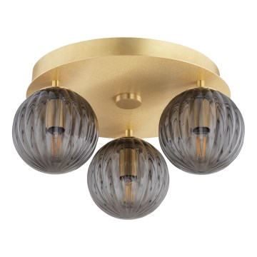 Argon 6308 - Loftlampe PALOMA 3xE14/7W/230V guldfarvet/sort