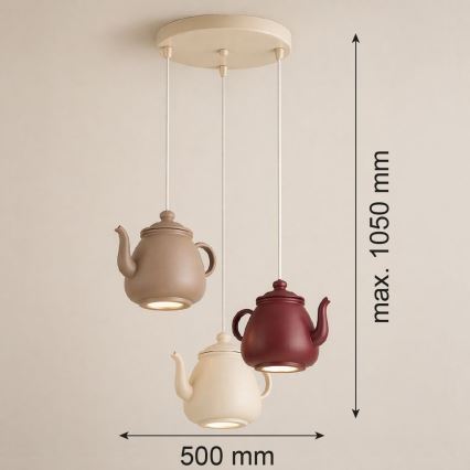 Argon 6366 - Pendel på wire KAMAL 3xGU10/5W/230V