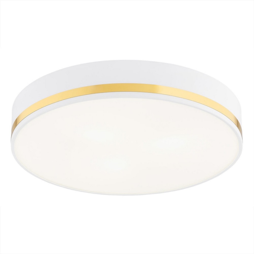 Argon 7034 - Loftlampe AMORE 2xE27/15W/230V diameter 25 cm hvid/gylden