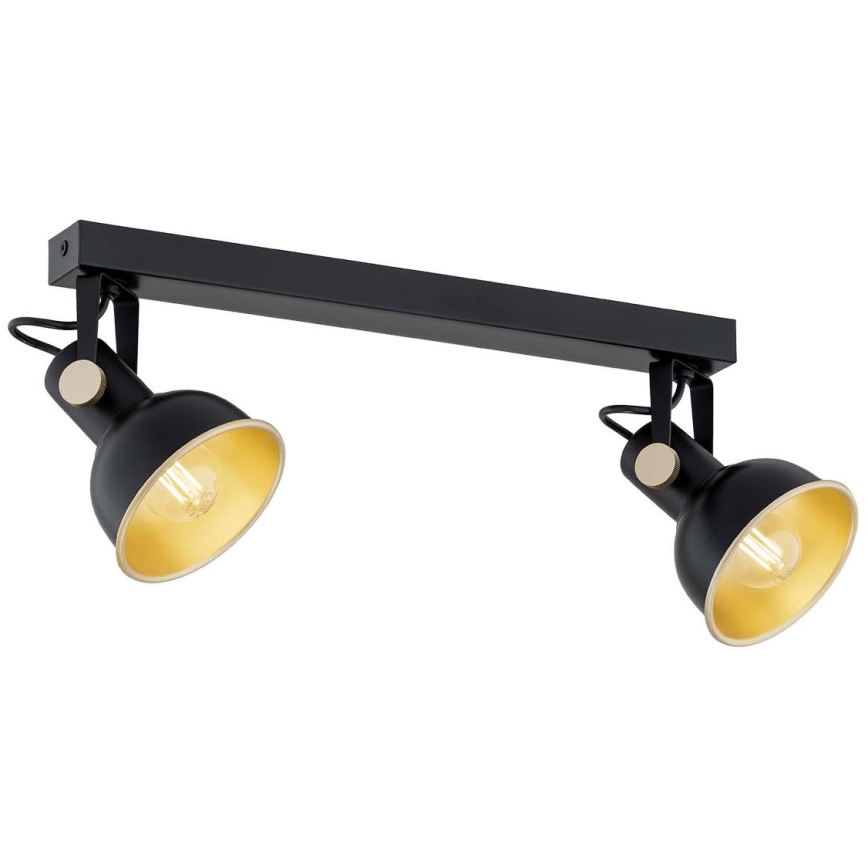 Argon 7142 - Spotlampe LENORA 2xE14/7W/230V sort