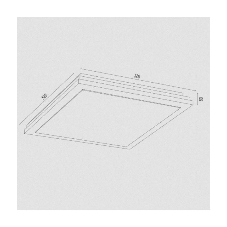 Argon 7146 - Loftlampe CASERTA 2xE27/15W/230V 32x32 cm