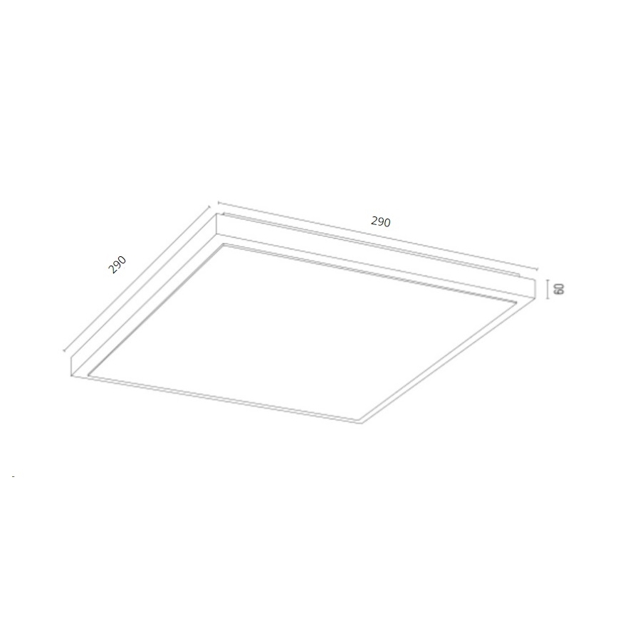 Argon 7167 - Loftlampe CARLSON 2xE27/15W/230V 29x29 cm guldfarvet