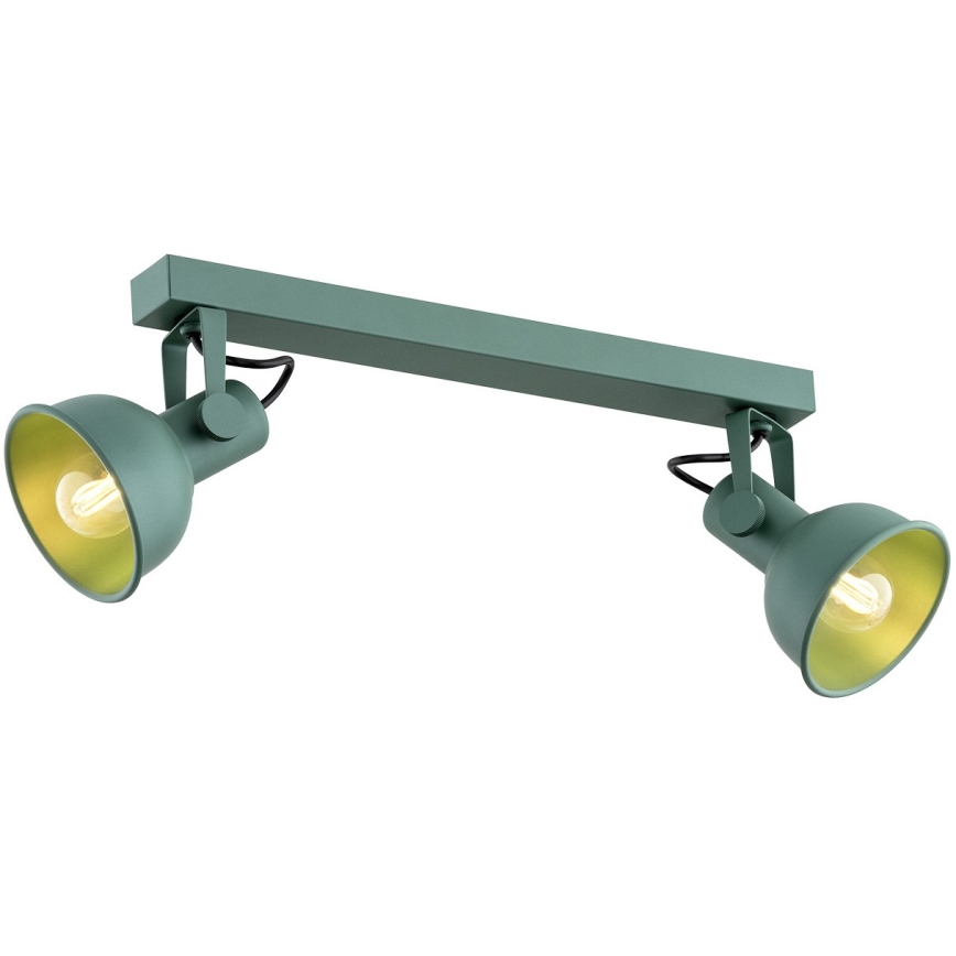 Argon 7174 - Spotlampe LENORA 2xE14/7W/230V grøn