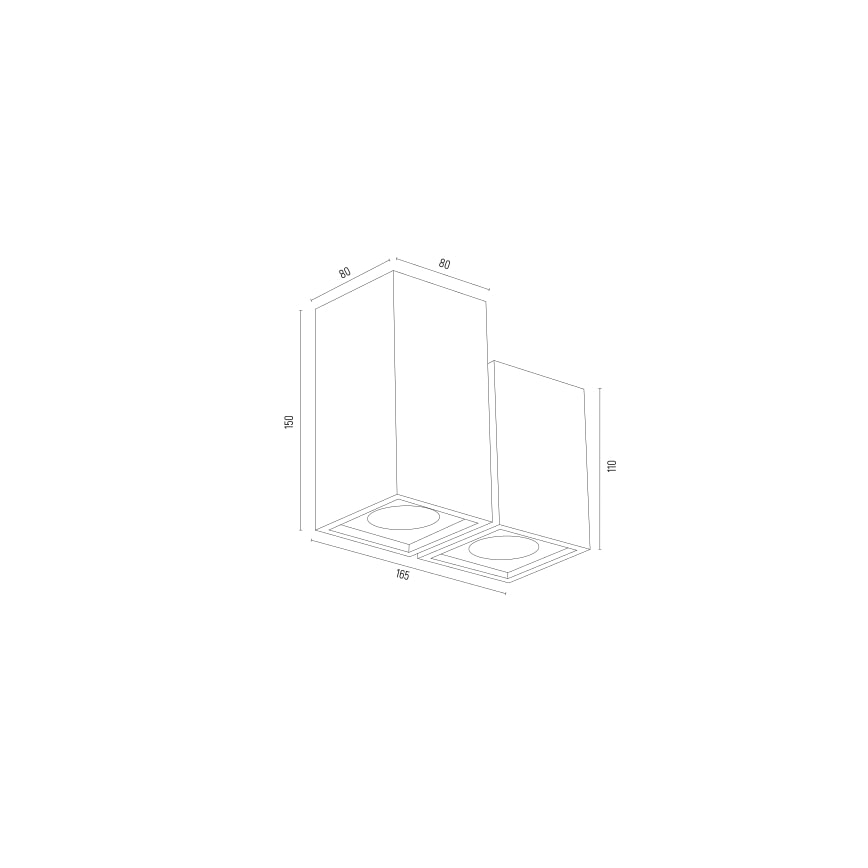 Argon 7175 - Spotlampe MORTIMER 2xGU10/5W/230V