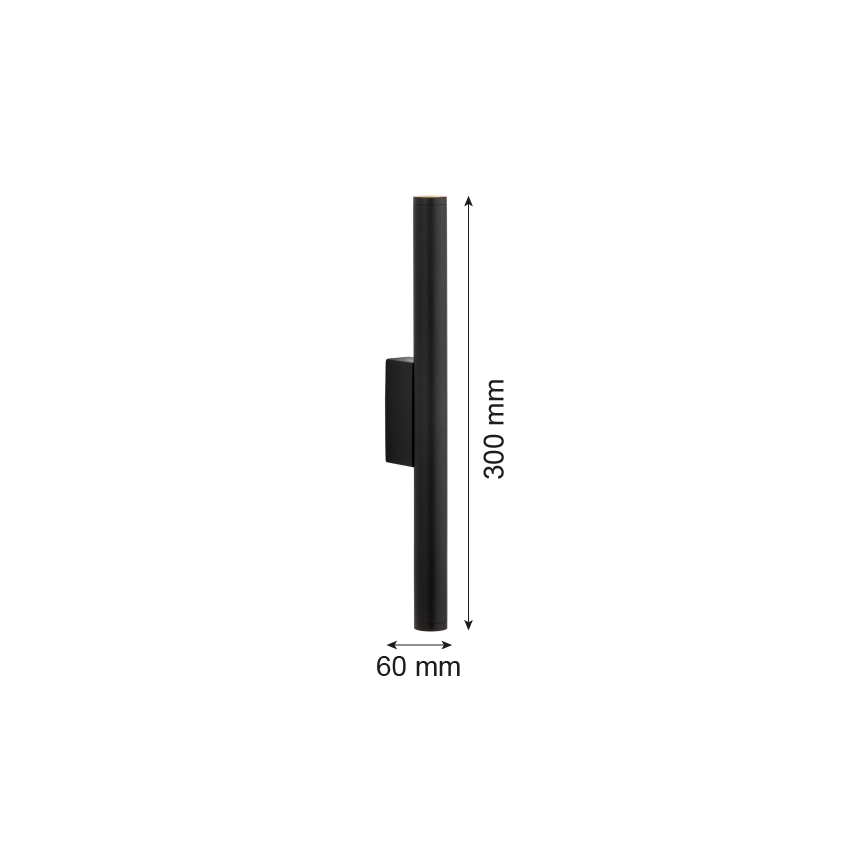 Argon 7222 - LED væglampe GRECO 2xLED/4,2W/230V 3000K sort
