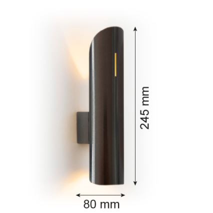 Argon 7232 - Væglampe AKRON PLUS 2xG9/6W/230V