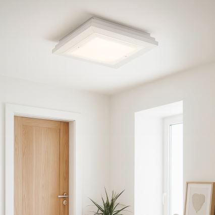 Argon 7266 - Loftlampe TABOR 2xE27/15W/230V 32x32 cm hvid