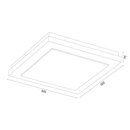 Argon 7268 - Loftlampe TABOR 2xE27/15W/230V 32x32 cm terracotta