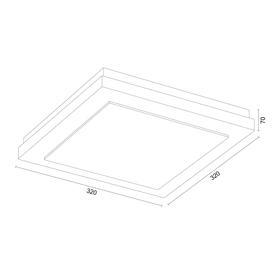 Argon 7268 - Loftlampe TABOR 2xE27/15W/230V 32x32 cm terracotta
