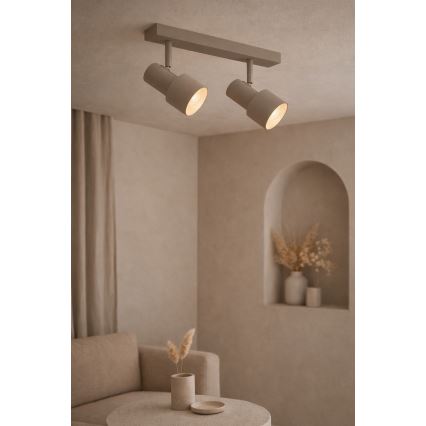 Argon 7294 - Spotlampe DOR 2xE27/15W/230V beige