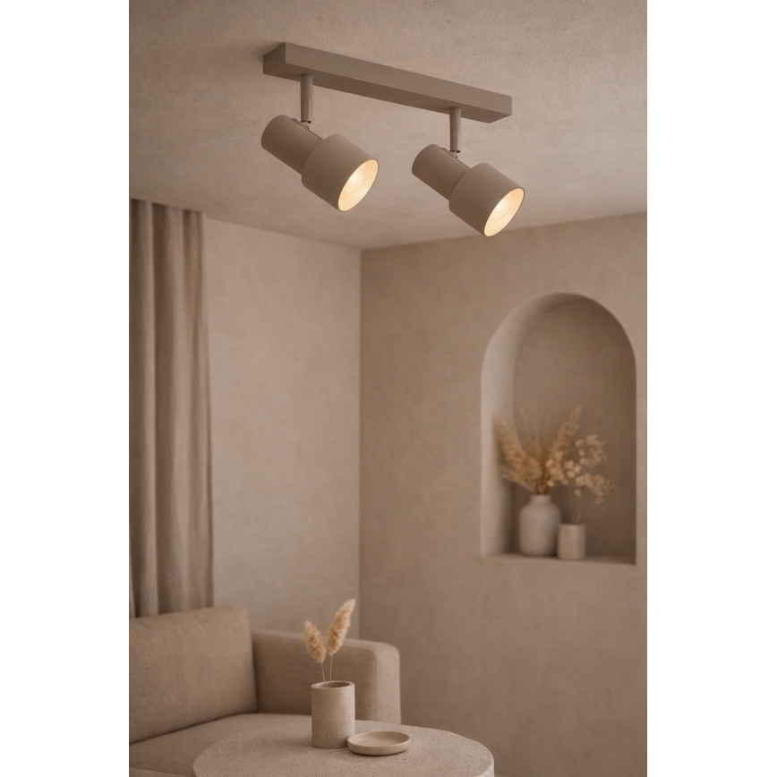 Argon 7294 - Spotlampe DOR 2xE27/15W/230V beige