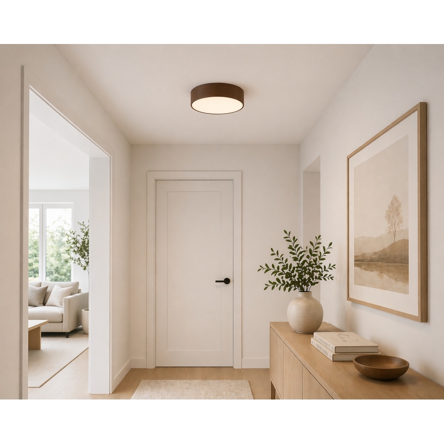 Argon 7295 - Loftlampe DARLINGOS 2xE27/15W/230V Ø 25 cm brun