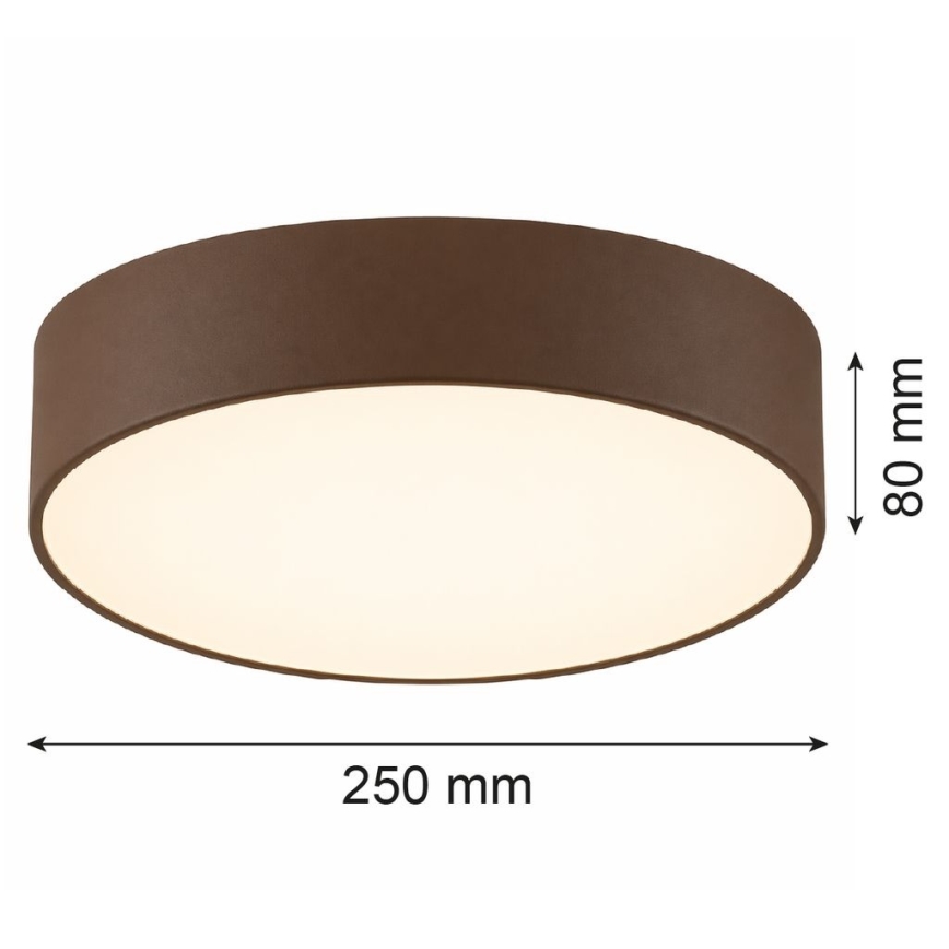 Argon 7295 - Loftlampe DARLINGOS 2xE27/15W/230V Ø 25 cm brun