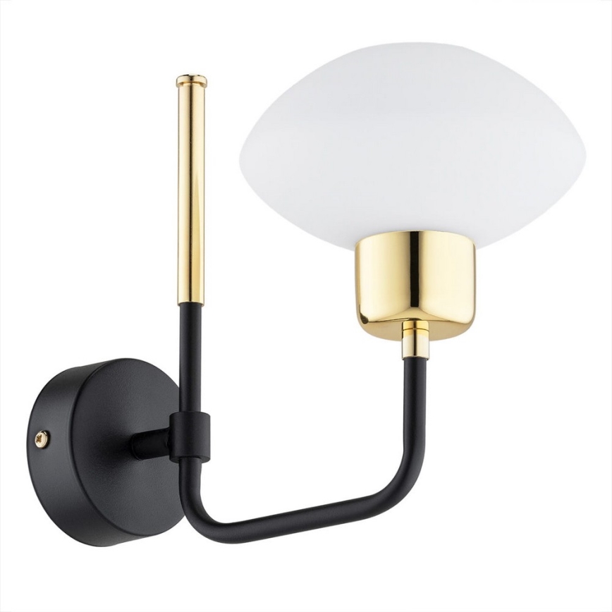Argon 8032 - Væglampe RAVELLO 1xE14/15W/230V sort/guld