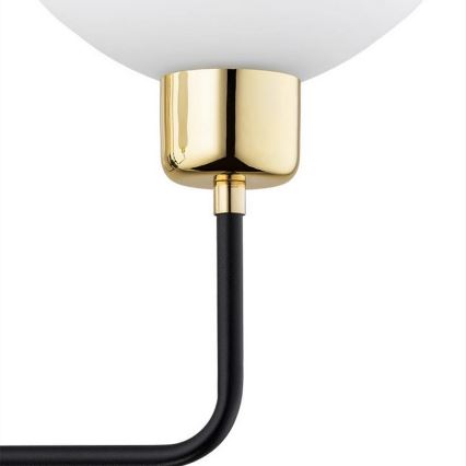 Argon 8032 - Væglampe RAVELLO 1xE14/15W/230V sort/guld