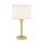 Argon 8047 - Bordlampe ABBANO 1xE27/15W/230V messing/hvid
