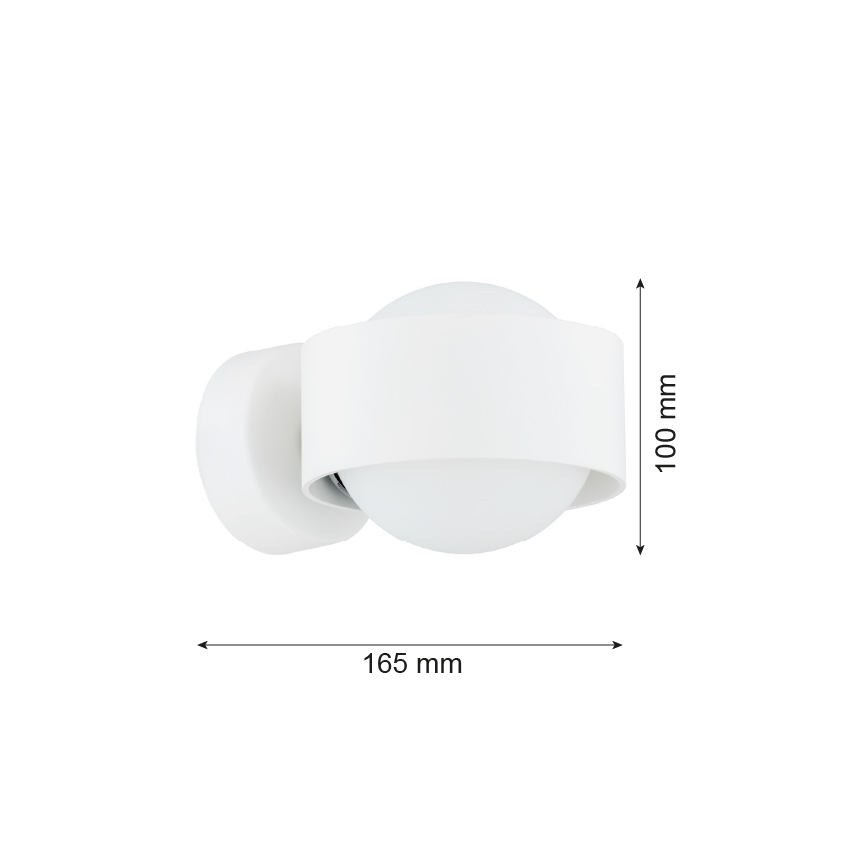 Argon 8057 - Væglampe MASSIMO PLUS 1xG9/6W/230V hvid