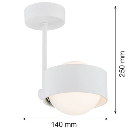 Argon 8058 - Loftlampe MASSIMO PLUS 1xG9/6W/230V hvid