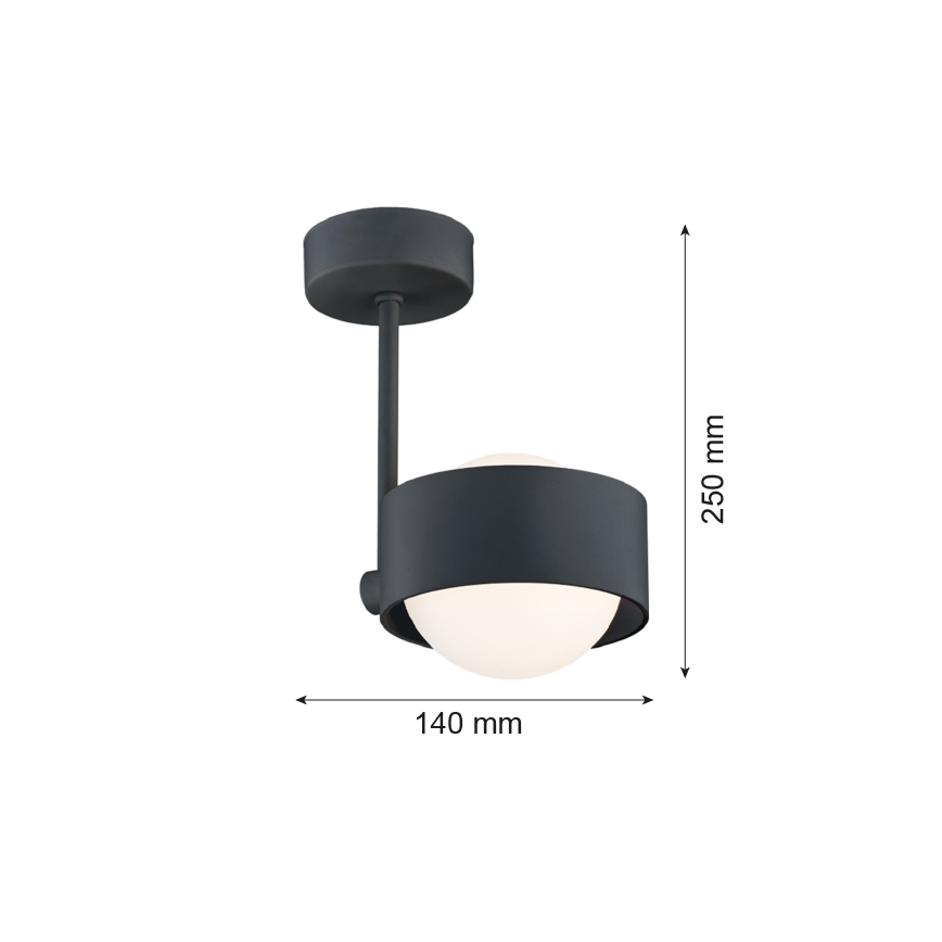 Argon 8060 - Loftlampe MASSIMO PLUS 1xG9/6W/230V sort