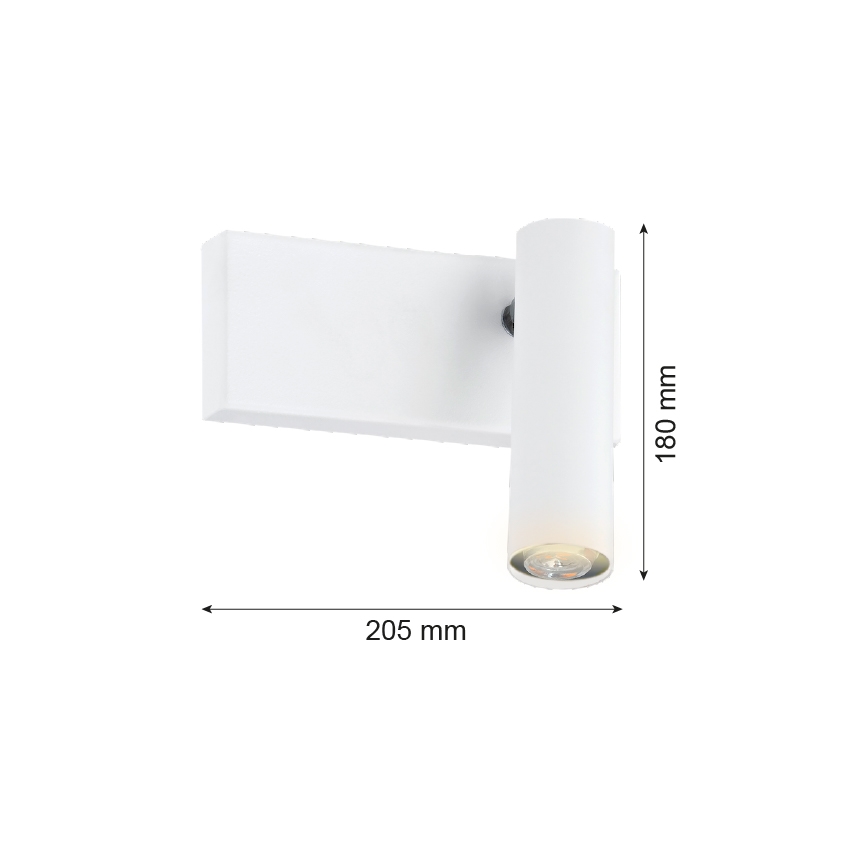 Argon 8064 - Vægspot ETNA 1xG9/6W/230V hvid