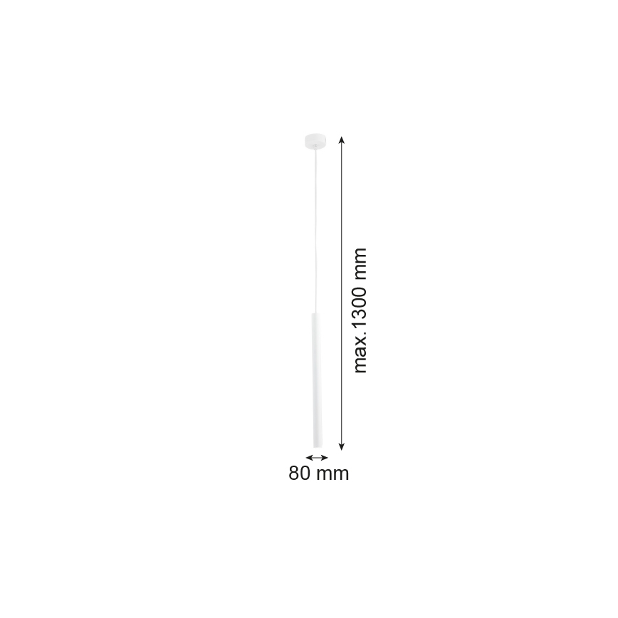 Argon 8066 - Pendel ETNA 1xG9/6W/230V hvid