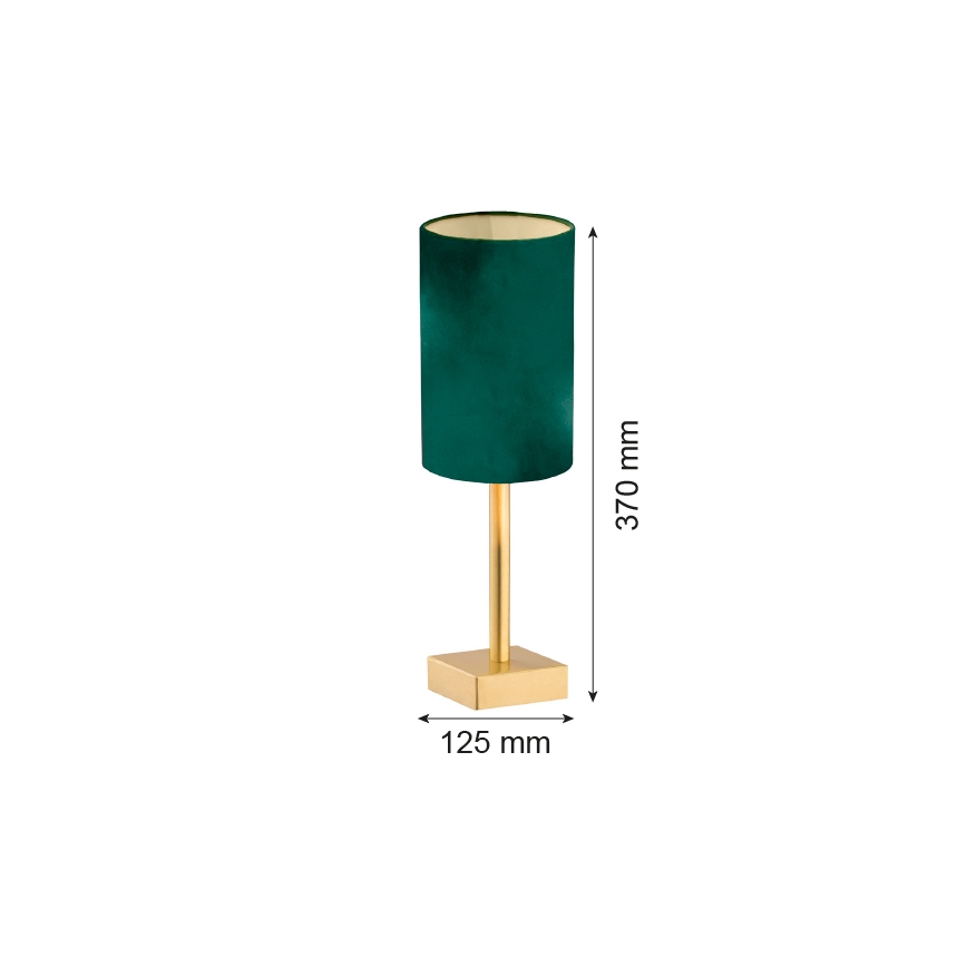 Argon 8108 - Bordlampe ABRUZZO 1xE14/7W/230V messing/grøn