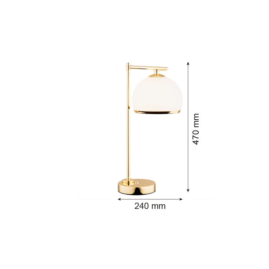 Argon 8120 -  Bordlampe MARBELLA 1xE27/15W/230V messing