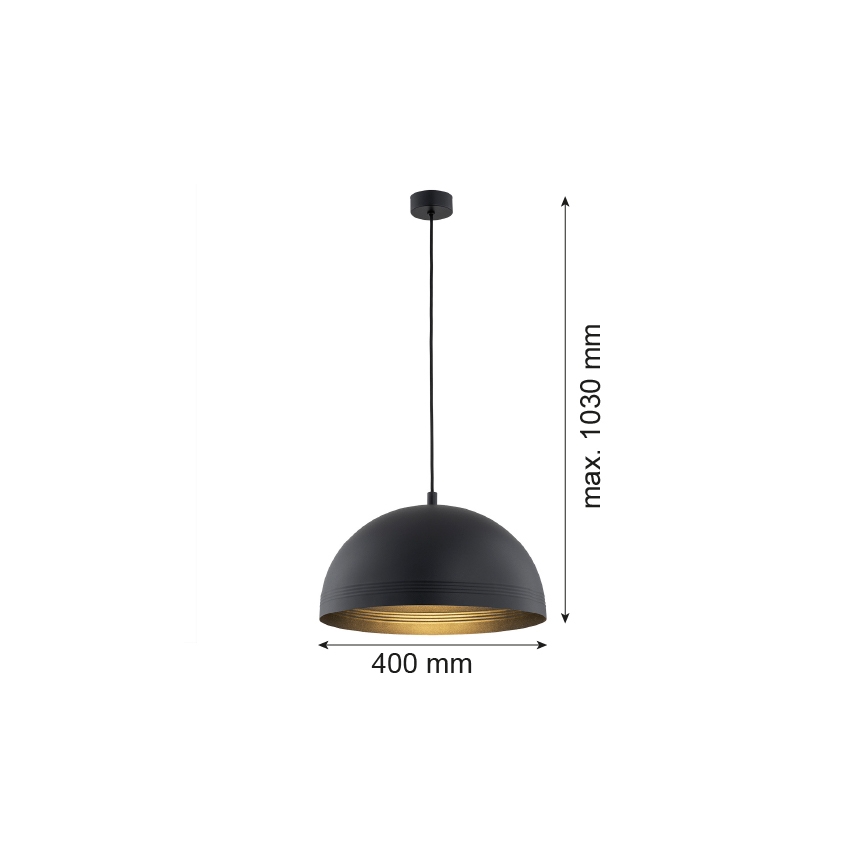 Argon 8242 - Pendel BONITA 1xE27/15W/230V sort