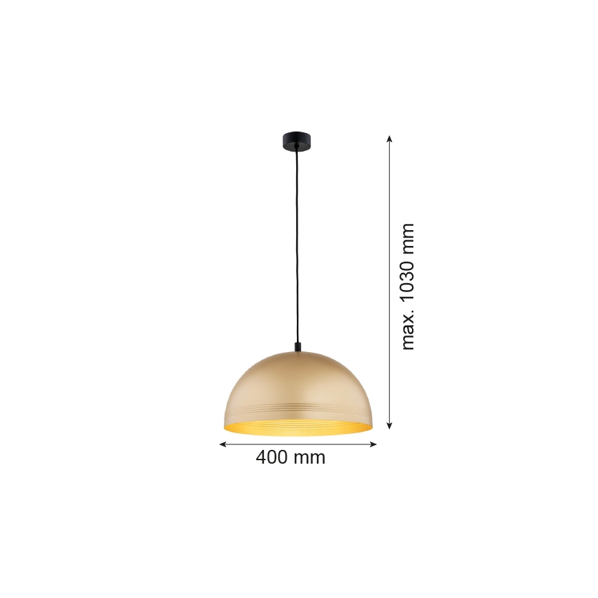Argon 8245 - Pendel BONITA 1xE27/15W/230V guldfarvet