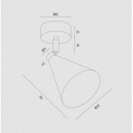 Argon 8254 - Spotlampe LUCINDA 1xE14/7W/230V grøn