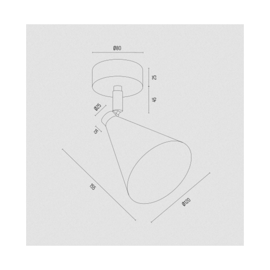 Argon 8254 - Spotlampe LUCINDA 1xE14/7W/230V grøn