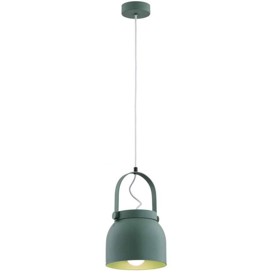Argon 8283 - Pendel LOGAN 1xE27/15W/230V diameter 20 cm grøn