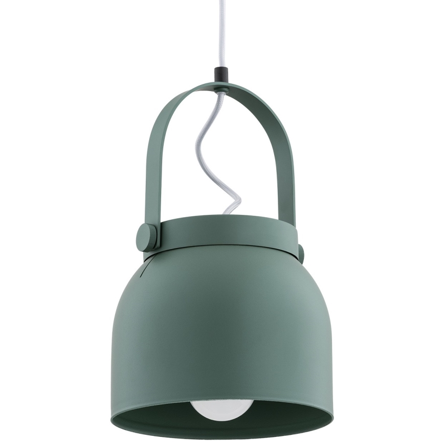 Argon 8283 - Pendel LOGAN 1xE27/15W/230V diameter 20 cm grøn